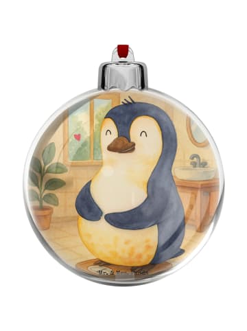 Mr. & Mrs. Panda Weihnachtskugel Kunststoff Pinguin Diät Design ... in Weiß