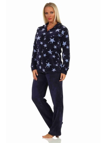 NORMANN Coralfleece Hausanzug Homewear Sternen - 58692 in marine