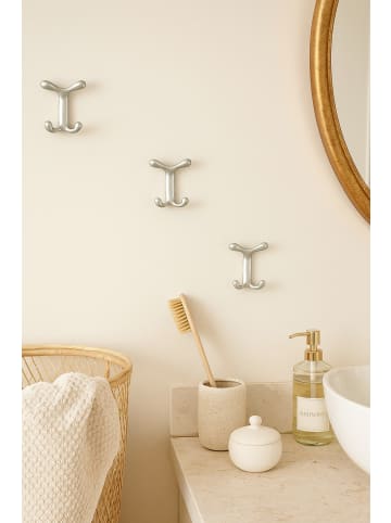 möbel-direkt Design-Garderobenhaken 3er-Set Designer: Bartoli Design in silber