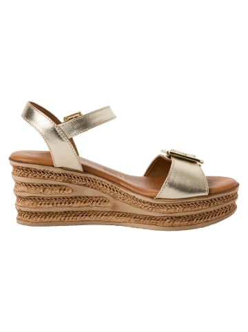 Tamaris Sandalette in LIGHT GOLD MET