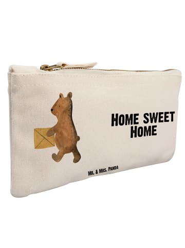 Mr. & Mrs. Panda Schminktasche Bär Zuhause mit Spruch in Weiß