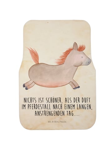 Mr. & Mrs. Panda Fußmatte Fürs Auto Pferd Springen mit Spruch in Vintage