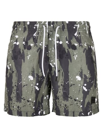 Urban Classics Badeshorts in white dot camo aop