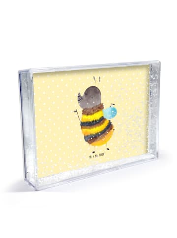 Mr. & Mrs. Panda Bilderrahmen Hummel flauschig ohne Spruch in Gelb Pastell