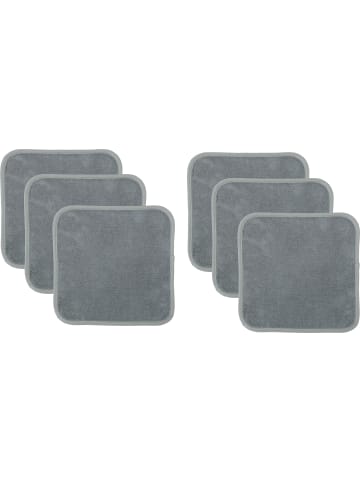 Erwin Müller Frottier Abschminktuch 6er-Pack in grau