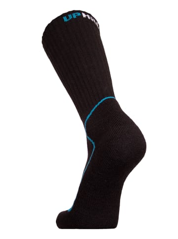 UphillSport Wander-Socken SUOMU in black/black/blue