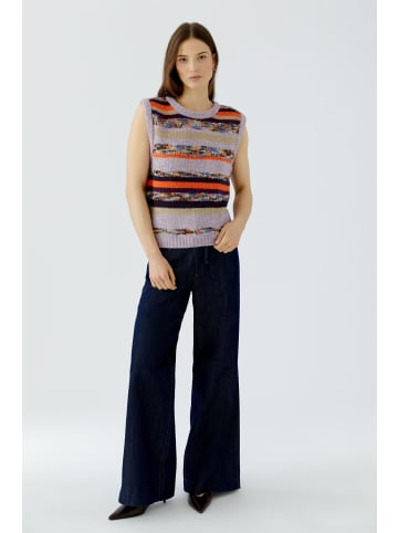 Oui Pullunder in lilac camel