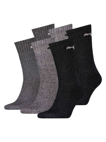 Puma Socken 6er Pack in Dunkelgrau/Grau/Hellgrau