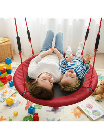 relaxdays Nestschaukel in Rot – 100 cm