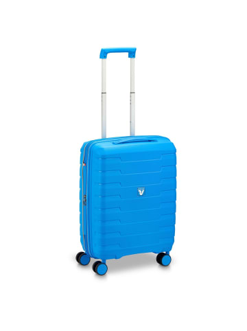 Roncato Skyline 2.0 - 4-Rollen-Kabinentrolley S 55 cm erw. (radiant red) in sky blue