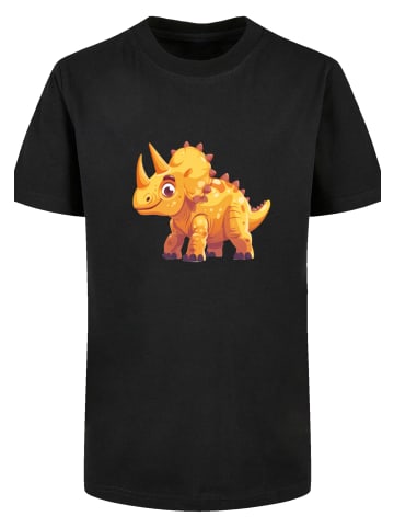 F4NT4STIC T-Shirt Dinosaurier Süß in schwarz