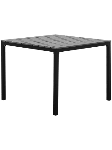 Beliani Esstisch PRATO in Grau/Schwarz - (W) 95 x (H) 74 x (L) 95 cm