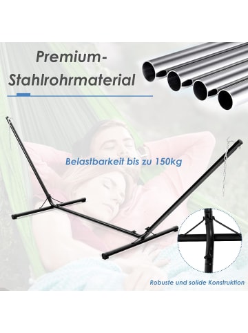 COSTWAY Hängemattengestell in Schwarz