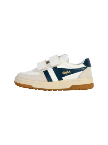 Gola Hawk Strap Kindersneaker aus Leder Weiß