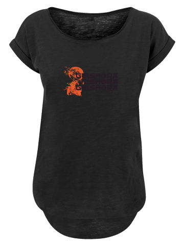 F4NT4STIC Long Cut T-Shirt Geishora Japan Streetstyle in schwarz