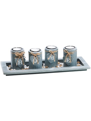 kobolo Kerzenhalter TEALIGHT4GY in Grau