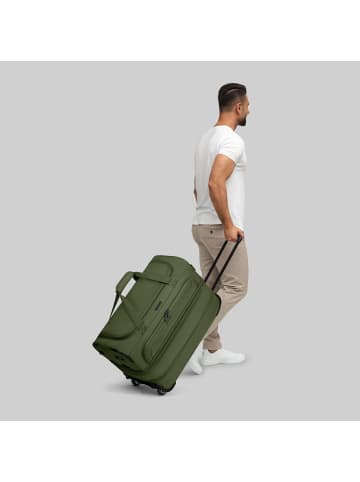 Redolz Duffle Essentials 2-Rollen Reisetasche 55 cm M mit Dehnfalte in olive