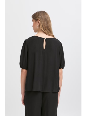 ICHI Kurzarm-Bluse IHMARRAKECH Regular fit in Black