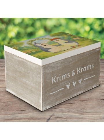 Mr. & Mrs. Panda Aufbewahrungsbox Hochzeit Pinguin Design ohne S... in Weiß