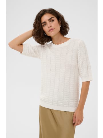Kaffe Strickpullover KAlotus Regular fit in Chalk