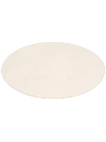 Pergamon Hochflor-Teppich Melia Rund in creme