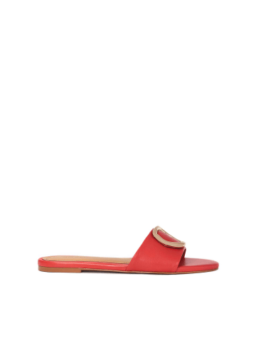 Kazar Halbschuhe Slipper in Rot