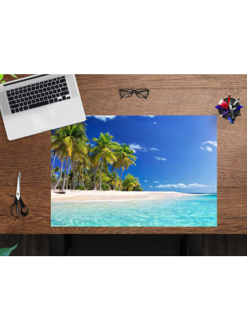 cover-your-desk.de  Schreibtischunterlage "Palmen am Meer"  (L)60 x (B)40