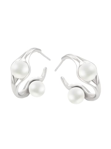 grassland Women Earrings in Silver White
