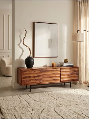 KADIMA DESIGN HiFi Lowboard WL5.636 Massivholz Landhaus TV Kommode