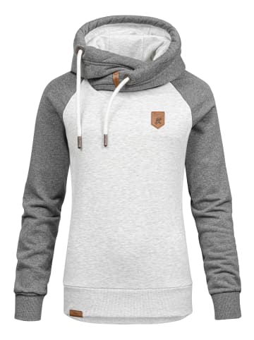 REPUBLIX Kapuzenpullover RILEY in Hellgrau/Anthrazit