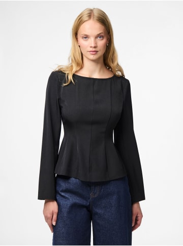 Pieces Oberteil mit langen Ärmeln in Black