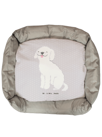 Mr. & Mrs. Panda Hundesofa Kleinpudel Lebensretter ohne Spruch in Grau Pastell