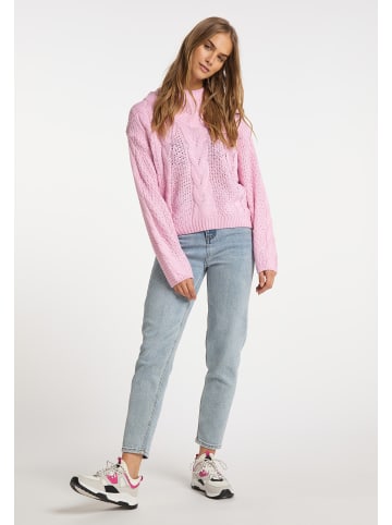 myMo Damen Strickpullover in Rosa