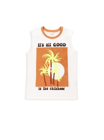 Coccodrillo T-Shirt ohne Ärmel in ecru