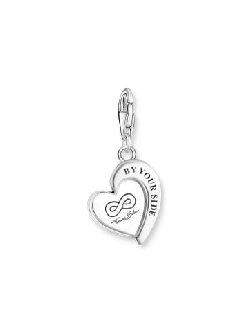 Thomas Sabo Charm-Anhänger You & Me Herz in silber, weiß, rot