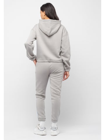 Tom Barron Trainingsanzug Casual Oversize Tracksuit Half Zipper In Front in grau
