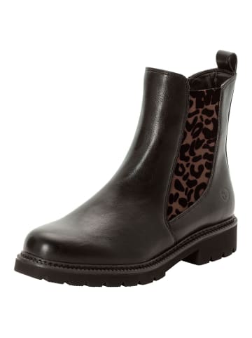 Tamaris Chelsea Boot in BLACK/LEOPARD