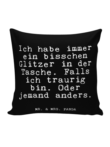 Mr. & Mrs. Panda Kissen Ich habe immer ein... mit Spruch in Schwarz