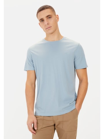 Camel Active Basic T-Shirt aus reiner Baumwolle in Blau
