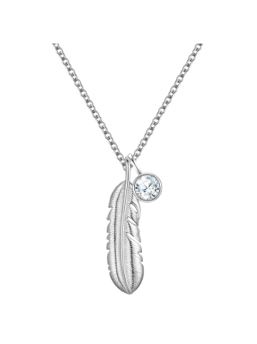 Rafaela Donata Halskette Feder aus Sterling Silber mit Zirkonia in silber