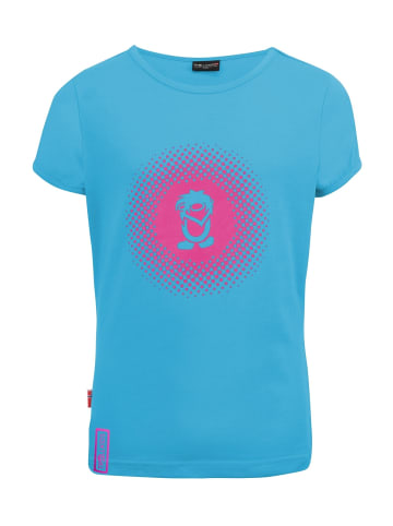 Trollkids T-Shirt "Logo" in Hellblau / Pink