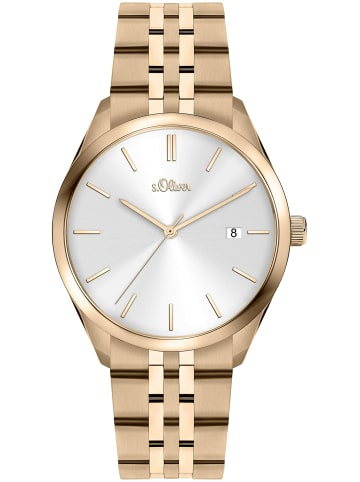 S. Oliver Analoguhr für Damen in gold