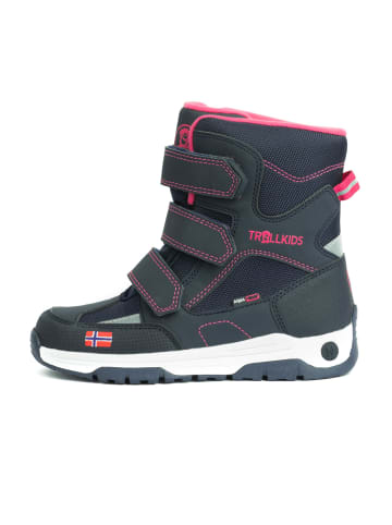 Trollkids Winter Schuhe "Lofoten" in Marineblau / Pink