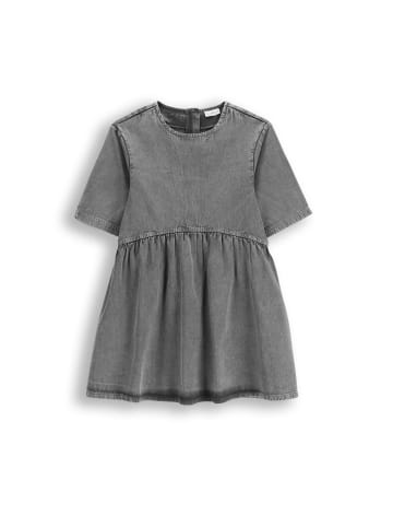 Coccodrillo Jeanskleid mit kurzen Ärmeln in schwarzgrau