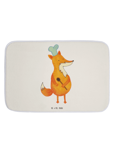 Mr. & Mrs. Panda Bad Fußmatte Fuchs Koch ohne Spruch in Weiß