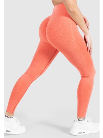 SMILODOX Leggings Amaze Scrunch Pro in Orange Melange