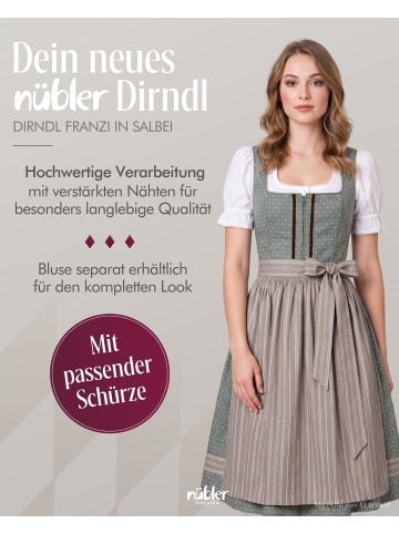 MarJo Midi Dirndl Franzi in Salbei