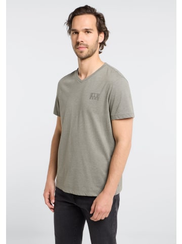ELBSAND T-Shirt Ingvar in Stone Melange