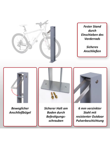 MCW Fahrradbügel G20, Grau