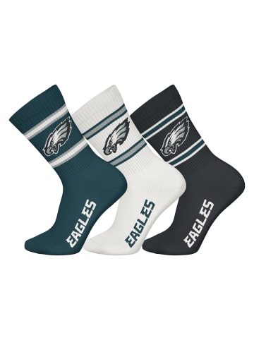 NFL Socken 6er Pack in Philadelphia Eagles/Weiß
